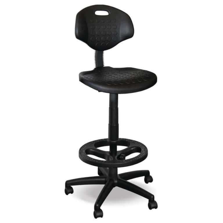 Blackpool Typist counter height industrial chair with arms